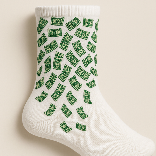 "Make It Rain" soft pair of socks